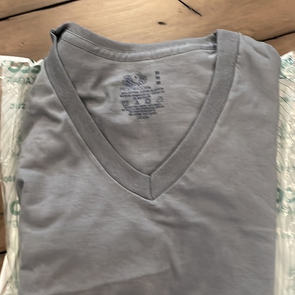 New in Bag 3 Pack Sizes M Fruit of the Loom Dark Gray V Neck shirts - Picture 4 of 14